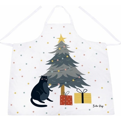 Butter Kings Zástěra crazy cat xmas