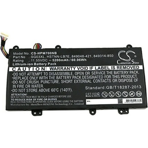 VHBW Батерия за HP Envy M7 17-U000 / 17t-U000 / 17t-U100 / M7-U000, SG03XL, 5200 mAh (800114528)