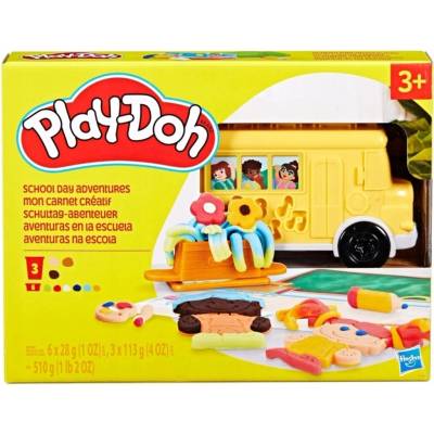 Hasbro Play-Doh Školní Autobus Kreativní Sada s modelínou a Příslušenstvím
