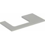 Geberit Умивалник Geberit One за плот с ляв изрез, сив мат, 90 см (505.303.00.7)