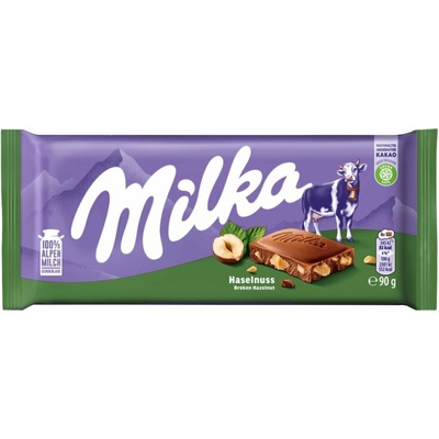 Milka Oriešková čokoláda s drtenými orechami 90 g