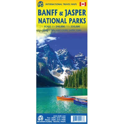 International Travel Map Banff / 1 : 240 000 & Japser National Park 1:250 000