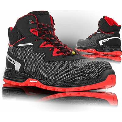VM Footwear SACRAMENTO 8180-S3ESD obuv Černo-červená