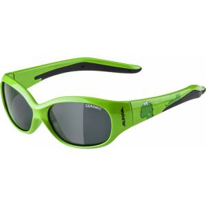 Alpina Детски слънчеви очила Alpina Flexxy Kids Black S3 Sunglasses - Green Dino / Black - размер One Size (205-0355-1111)