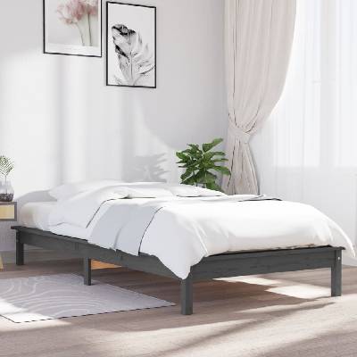Nábytek XL 820573 Rám postele šedý masivní borovice