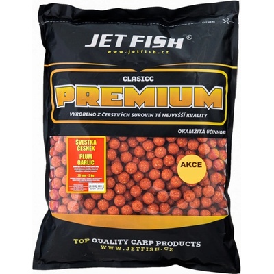 Jet Fish Boilies Premium Clasicc 5kg 20mm slivka cesnak