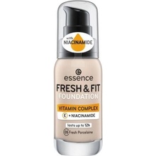 Essence Fresh & Fit vyživující tekutý make-up 05 Fresh Porcelaine 30 ml