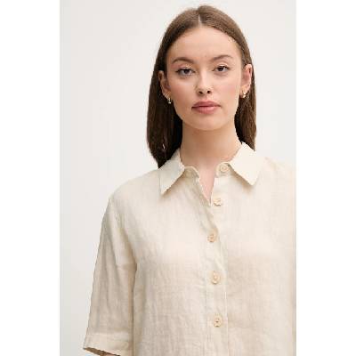 Benetton риза дамска от лен (5BML5QB75)