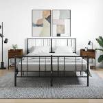 vidaXL Нощни масички, 2 бр, кафяв дъб, 40, 5x31x60 см, инженерно дърво (825902)
