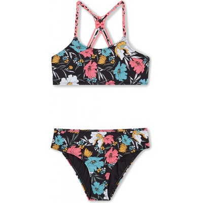 O'Neill Mix And Match Tropics Bikini Dětské Dvoudílné plavky Černá