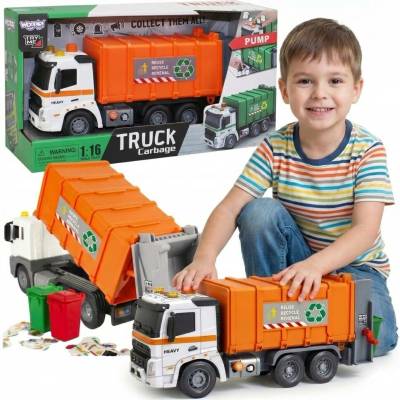 Woopie Popelářský Vůz City Truck Zvukové a Světelné Efekty