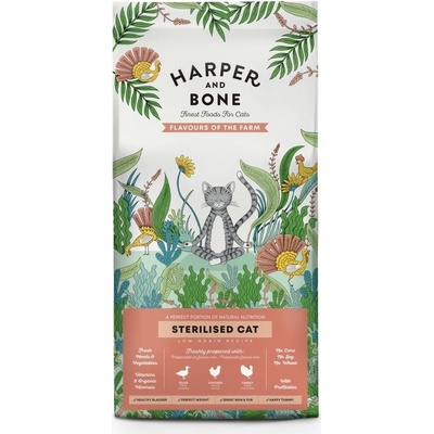 Harper and Bone Cat Sterilised příchutě farmy 70 g