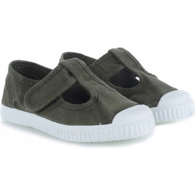 Emel L77777-22 23 tenisky na suchý zip khaki