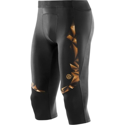 SKINS A400 GOLD Mens 3/4 Tights black Gold – Zboží Dáma