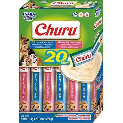 Churu INABA FOODS Co. Ltd. Dog BOX Chicken with Seafoods Variety 20 x 14 g