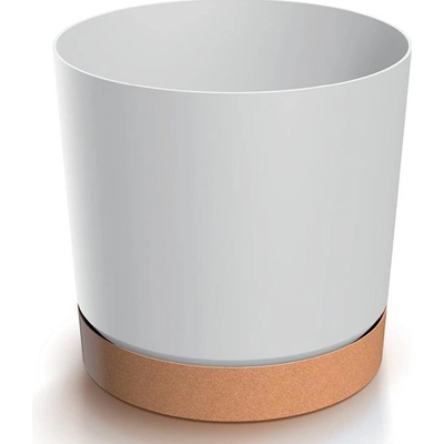 PROSPERPLAST Kvetináč TUBO PM 23,9cm biely naturo