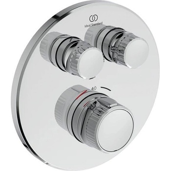 Ideal Standard Ceratherm Navigo вграден термостатен смесител за душ, бутонен тип, кръгли форми (A7296(AA/XG/A2/A5/GN))