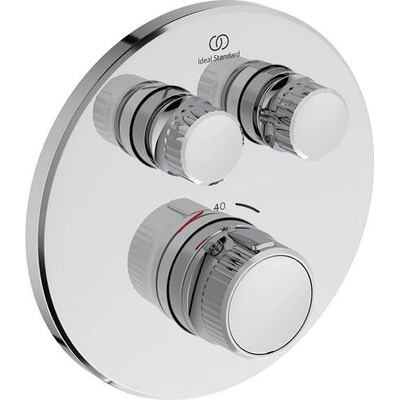 Ideal Standard Ceratherm Navigo вграден термостатен смесител за душ, бутонен тип, кръгли форми (A7296(AA/XG/A2/A5/GN))