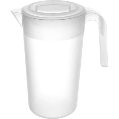 Plast Team Plastový džbán s víčkem 2,3 l mléčný