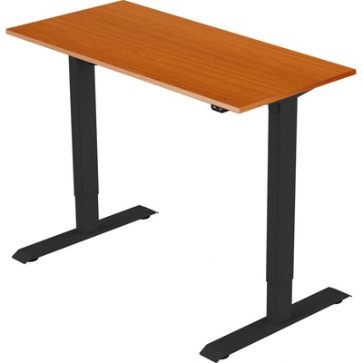 Delso Výškovo nastaviteľný stôl ADJUSTER 70 x 120 cm čerešňa / čierna