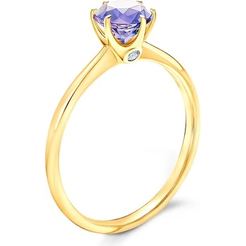 Image 1 of SAVICKI Годежен пръстен The Journey: злато, танзанит