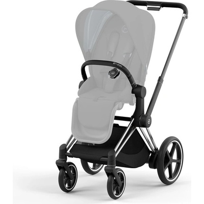 Cybex e-PRIAM 4 Frame + Seat Unit Platinum 2024 Chrome Black