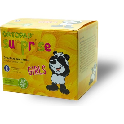 Ortopad Dětské okluzory Surprise Girls with natural bamboo 50 ks Junior