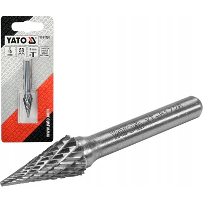 Jednobritý karbidový fréz Yato, priemer 10 mm, stopka 6 mm