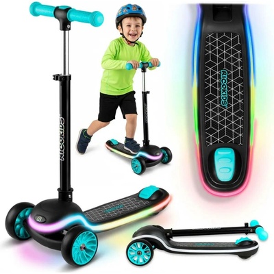 Ricokids Leddi čierna a tyrkysová