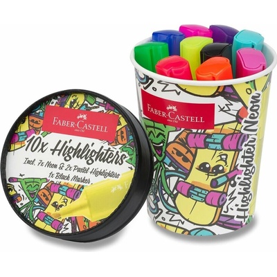 Faber Castell Textliner 46 10 rôznych farieb