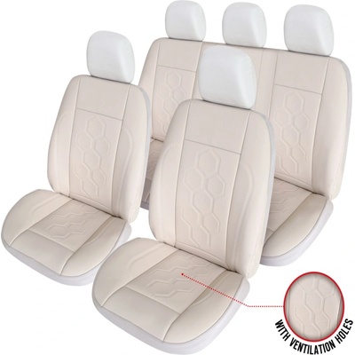 UMBRELLA Калъфи за седалки - Кожени king beige exclusive (125799)