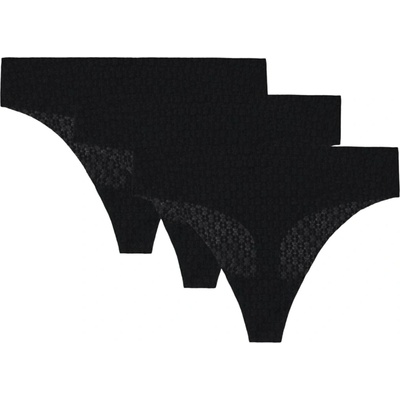 Under Armour Pure Stretch Mesh Thong 3 Pack Black