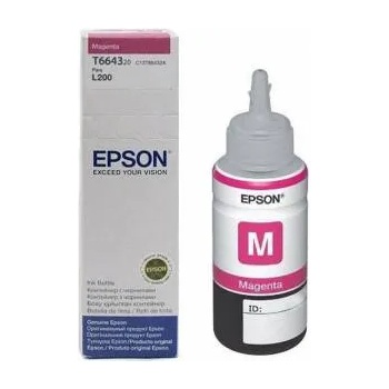 Epson Мастило в бутилка Epson T6643 L110/210/300/550, 70 ml, Magenta, 6500 страници, Червен, office1_3015101062