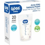 Wee Baby Плик за кърма Wee Baby - 20 броя, 200 ml (558) - baby