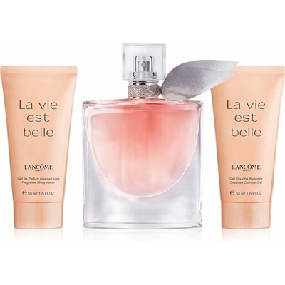 Lancôme La Vie Est Belle EDP 50 ml + Lancôme La vie est belle Shower Gel sprchový gel 50 ml + Lancôme La vie est belle Body Lotion tělové mléko 50 ml