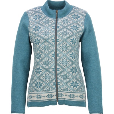 Flomax Дамско вълнено яке Flomax Women's Zipped Jacket Svea Wool jacket - Türkis / Natur (105-4613-0213)