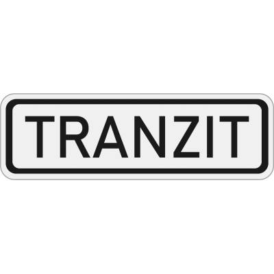 Dopravní značka E14 Tranzit