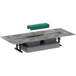 Hansgrohe uBox universal - Комплект за плоско монтиране на линеен душ канал 60 см, неръждаема стомана 56016180 (56016180)