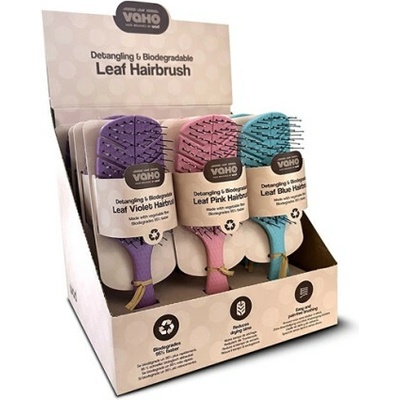 Sada kartáčů WAD – 12 ks ve tvaru listu rozčesávací a šetrné k vlasům