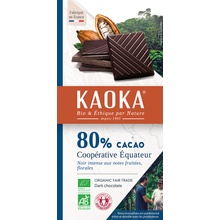 KAOKA Bio hořká 80% Ekvádor 100 g