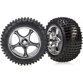Traxxas колело 2.2", диск Tracer сребърен, гуми Alias (2)