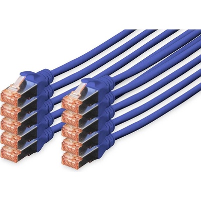 Digitus DK-1644-010-B-10 RJ45 propojovací kabely CAT 6 S/FTP, 1m, modrý