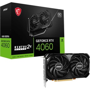 MSI GeForce RTX 4060 VENTUS 2X BLACK OC 8GB GDDR6 128bit (V516-004R) Видео карти