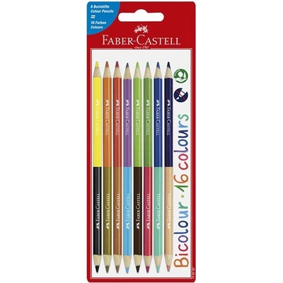 Faber-Castell Цветни моливи FABER-CASTELL Bicolor двуцветен 8 броя 16 цвята 116197 (116197)