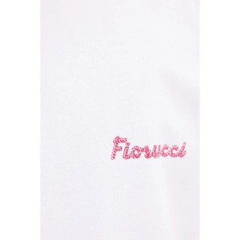 Fiorucci Памучна тениска Fiorucci Candy Logo Relaxed Fit T-Shirt в бяло с принт U02SPTSH101CJ01WH09 (U02SPTSH101CJ01WH09)