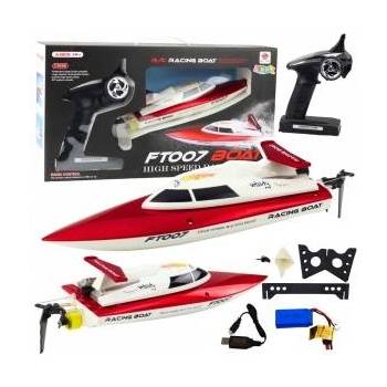 LeanToys Vitality FT007 Remote Controlled RC Boat 1: 16 White and Red