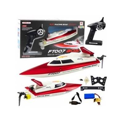 LeanToys Vitality FT007 Remote Controlled RC Boat 1: 16 White and Red