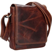 Lagen Lagen pánska kožená crossbody taška 7074 hnedá