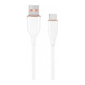 Gembird USB Type-C charging and data transfer cable, silicone braided, 1.5m, white