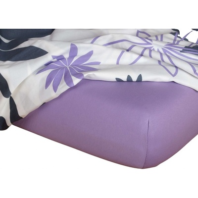 Dadka Jersey prostěradlo fialové 90x200x20